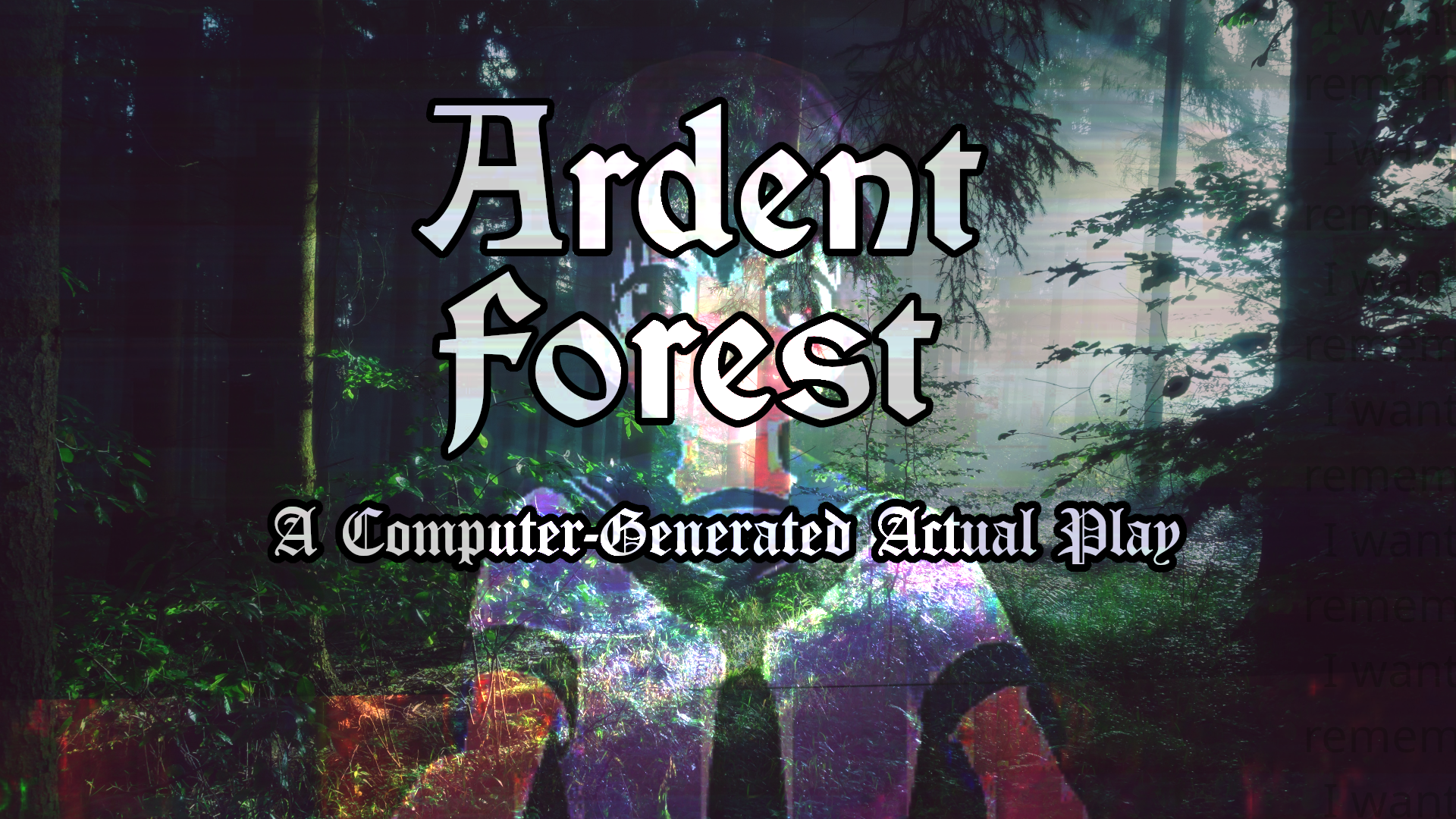 Ardent Forest Thumbnail, showing Ollie in front of a forest.